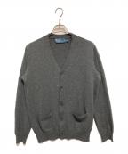 POLO RALPH LAURENポロ・ラルフローレン）の古着「メリノウールエルボーパッチカーディガン」｜グレー