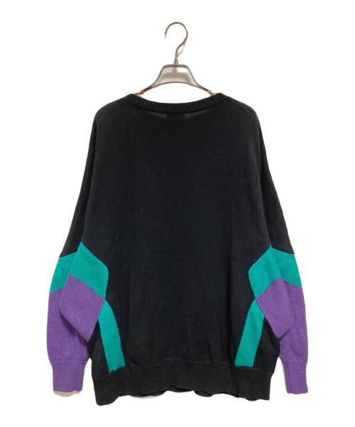 Hysteric Glamour（ヒステリックグラマー）Hysteric Glamour (ヒステリックグラマー) ドルマンスリーブ ニット ブラック サイズ:FREEの古着・服飾アイテム