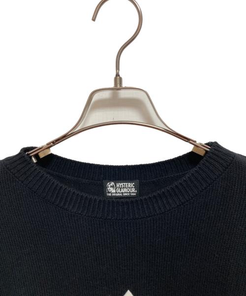 Hysteric Glamour（ヒステリックグラマー）Hysteric Glamour (ヒステリックグラマー) ドルマンスリーブ ニット ブラック サイズ:FREEの古着・服飾アイテム