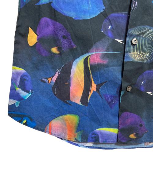 PAUL SMITH（ポールスミス）Paul Smith (ポールスミス) 総柄シャツ ネイビー サイズ:Lの古着・服飾アイテム
