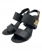 LOUIS VUITTONルイ ヴィトン）の古着「ホライズンライン サンダル」｜ブラック