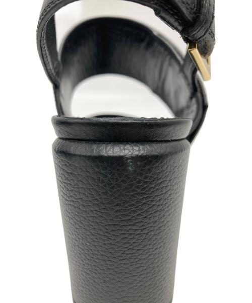 LOUIS VUITTON（ルイ ヴィトン）LOUIS VUITTON (ルイ ヴィトン) ホライズンライン サンダル ブラック サイズ:371/2の古着・服飾アイテム