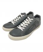 EA7イーエーセブン）の古着「クラック加工ローカットスニーカー」｜グレー×カーキ