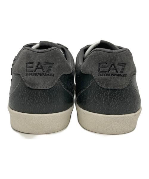 EA7（イーエーセブン）EA7 (イーエーセブン) クラック加工ローカットスニーカー グレー×カーキ サイズ:26.5cm 未使用品の古着・服飾アイテム