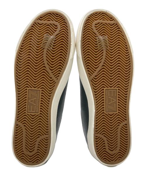 EA7（イーエーセブン）EA7 (イーエーセブン) クラック加工ローカットスニーカー グレー×カーキ サイズ:26.5cm 未使用品の古着・服飾アイテム