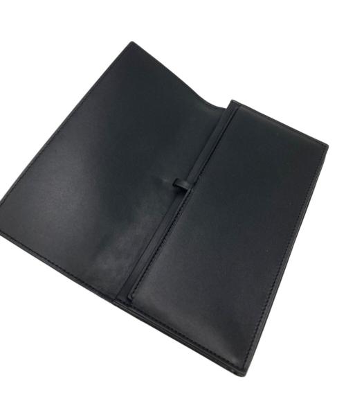 BOTTEGA VENETA（ボッテガベネタ）BOTTEGA VENETA (ボッテガベネタ) イントレチャートロングウォレット ブラックの古着・服飾アイテム