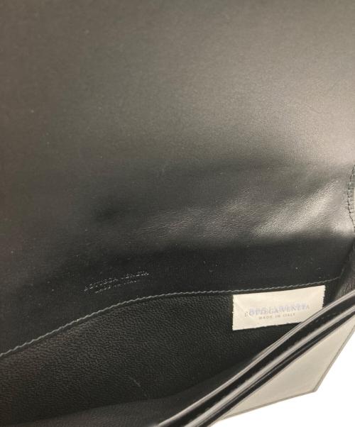 BOTTEGA VENETA（ボッテガベネタ）BOTTEGA VENETA (ボッテガベネタ) イントレチャートロングウォレット ブラックの古着・服飾アイテム