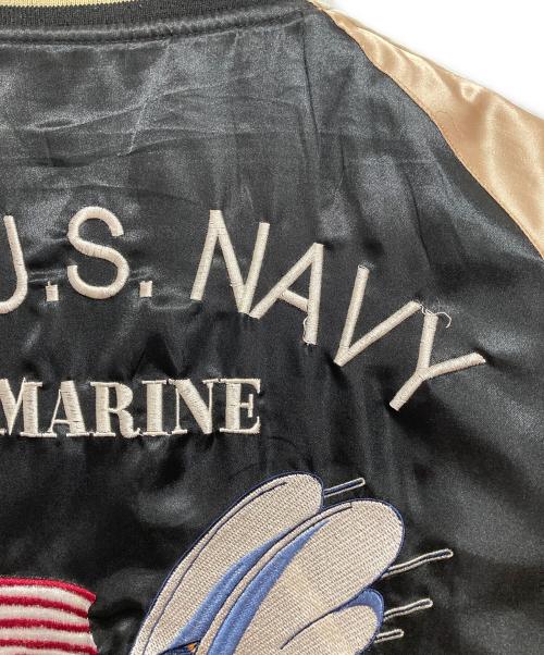 BILLVAN（ビルバン）BILLVAN (ビルバン) サテンスカジャン ブラック サイズ:Lの古着・服飾アイテム