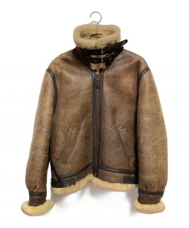 中古・古着通販】Schott (ショット) B3ムートンジャケット ブラウン