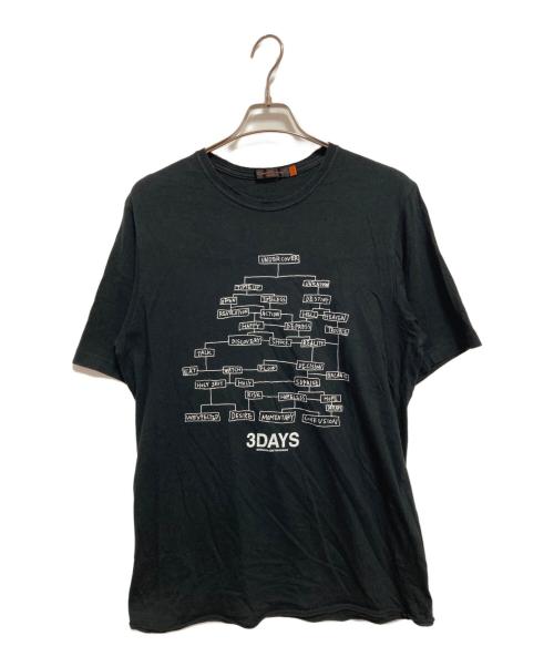 UNDERCOVER（アンダーカバー）UNDERCOVER (アンダーカバー) プリントTシャツ ブラック サイズ:3の古着・服飾アイテム