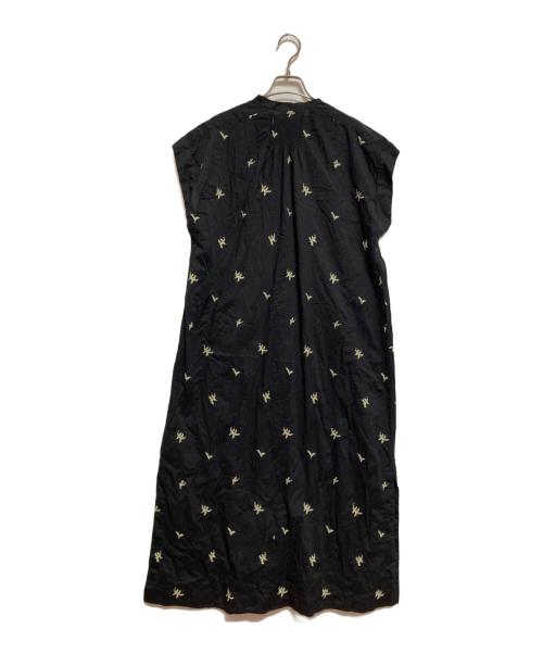 ne quittez pas（ヌキテパ）ne quittez pas (ヌキテパ) Cotton Voile Dot Leaf Embroidery Shirts Dress ブラック サイズ:-の古着・服飾アイテム
