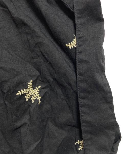 ne quittez pas（ヌキテパ）ne quittez pas (ヌキテパ) Cotton Voile Dot Leaf Embroidery Shirts Dress ブラック サイズ:-の古着・服飾アイテム