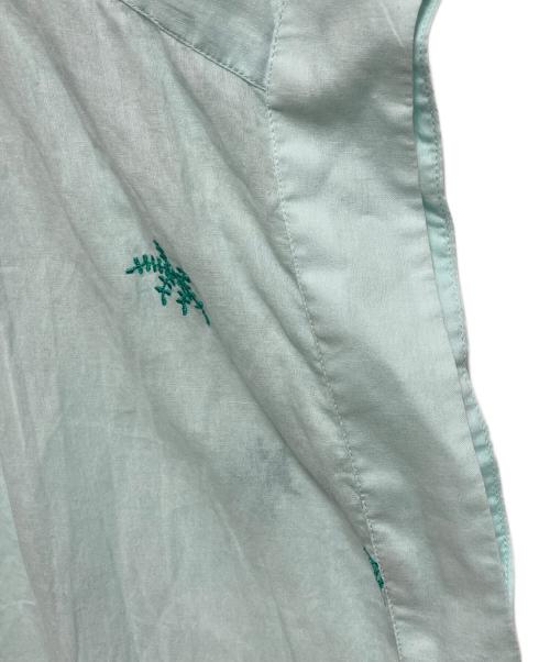 ne quittez pas（ヌキテパ）ne quittez pas (ヌキテパ) Cotton Voile Dot Leaf Embroidery Shirts Dress ブルー サイズ:-の古着・服飾アイテム