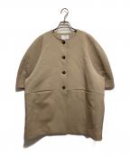 CLANEクラネ）の古着「HALF SLEEVE COCOON JACKET」｜ベージュ