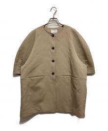 CLANE（クラネ）の古着「HALF SLEEVE COCOON JACKET」｜ベージュ