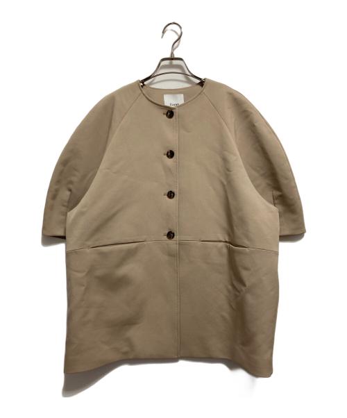 CLANE（クラネ）CLANE (クラネ) HALF SLEEVE COCOON JACKET ベージュ サイズ:2の古着・服飾アイテム
