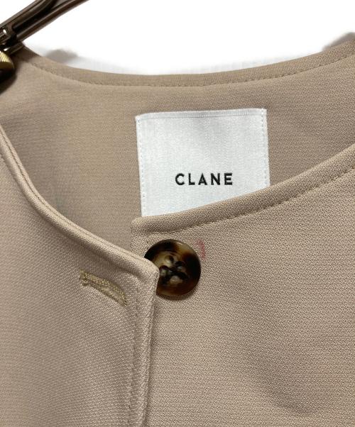 CLANE（クラネ）CLANE (クラネ) HALF SLEEVE COCOON JACKET ベージュ サイズ:2の古着・服飾アイテム