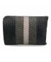 BOTTEGA VENETA (ボッテガベネタ) イントレチャートクラッチバッグ グレー×ブラウン：15000円