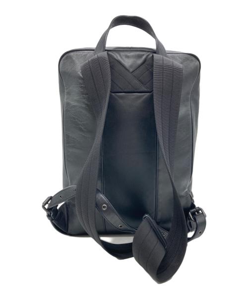 BOTTEGA VENETA（ボッテガベネタ）BOTTEGA VENETA (ボッテガベネタ) イントレチャートバックパック ブラックの古着・服飾アイテム