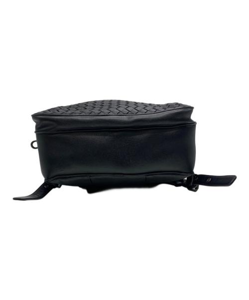BOTTEGA VENETA（ボッテガベネタ）BOTTEGA VENETA (ボッテガベネタ) イントレチャートバックパック ブラックの古着・服飾アイテム