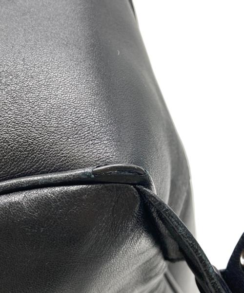 BOTTEGA VENETA（ボッテガベネタ）BOTTEGA VENETA (ボッテガベネタ) イントレチャートバックパック ブラックの古着・服飾アイテム