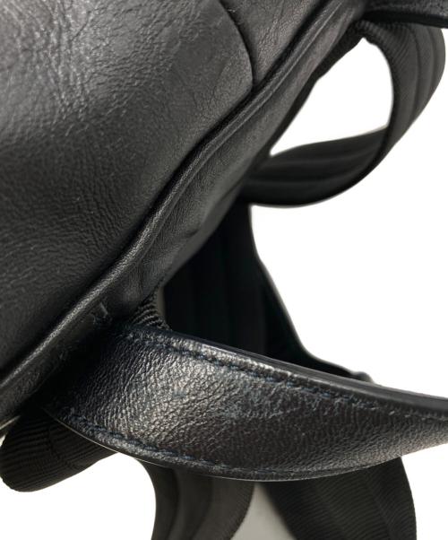 BOTTEGA VENETA（ボッテガベネタ）BOTTEGA VENETA (ボッテガベネタ) イントレチャートバックパック ブラックの古着・服飾アイテム