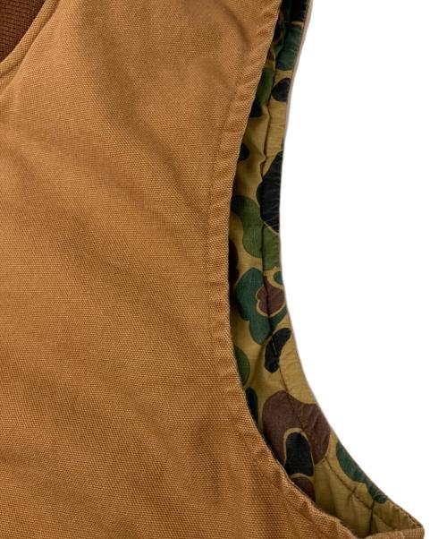 RRL（ダブルアールエル）RRL (ダブルアールエル) ハンティングカモダックリバーシブルベスト オリーブ×ベージュ サイズ:なしの古着・服飾アイテム