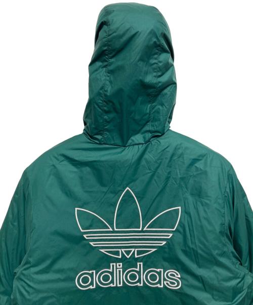 adidas（アディダス）adidas (アディダス) リバーシブルダウンジャケット ブラック×グリーン サイズ:Mの古着・服飾アイテム