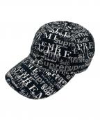 SUPREMEシュプリーム）の古着「20FW Logo Pattern 6-Panel cap」｜ブラック