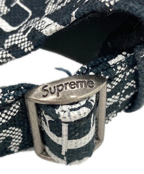 SUPREME（シュプリーム）Supreme (シュプリーム) 20FW Logo Pattern 6-Panel cap ブラックの古着・服飾アイテム