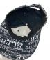 中古・古着 Supreme (シュプリーム) 20FW Logo Pattern 6-Panel cap ブラック：6000円