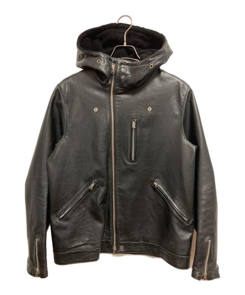 UNDERCOVER（アンダーカバー）UNDERCOVER (アンダーカバー) レザージャケット ブラック サイズ:SIZE 3の古着・服飾アイテム