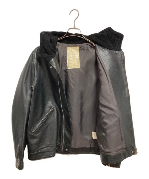 UNDERCOVER（アンダーカバー）UNDERCOVER (アンダーカバー) レザージャケット ブラック サイズ:SIZE 3の古着・服飾アイテム