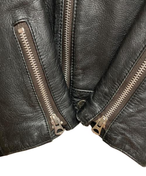 UNDERCOVER（アンダーカバー）UNDERCOVER (アンダーカバー) レザージャケット ブラック サイズ:SIZE 3の古着・服飾アイテム