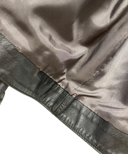 UNDERCOVER（アンダーカバー）UNDERCOVER (アンダーカバー) レザージャケット ブラック サイズ:SIZE 3の古着・服飾アイテム