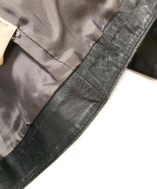 UNDERCOVER（アンダーカバー）UNDERCOVER (アンダーカバー) レザージャケット ブラック サイズ:SIZE 3の古着・服飾アイテム