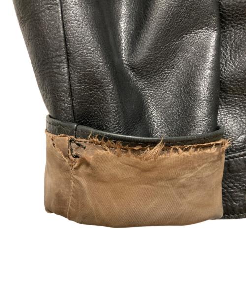 UNDERCOVER（アンダーカバー）UNDERCOVER (アンダーカバー) レザージャケット ブラック サイズ:SIZE 3の古着・服飾アイテム