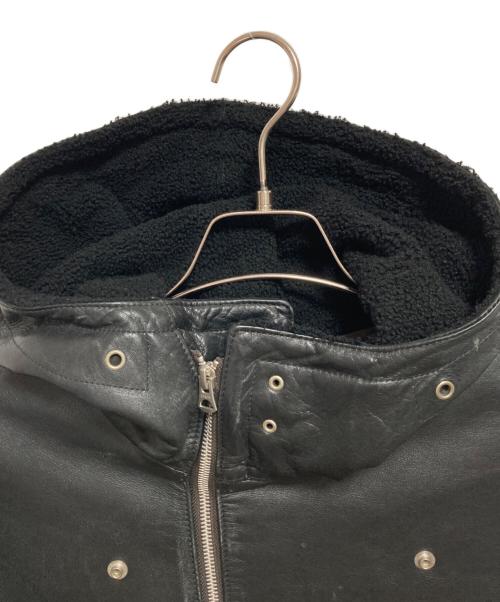 UNDERCOVER（アンダーカバー）UNDERCOVER (アンダーカバー) レザージャケット ブラック サイズ:SIZE 3の古着・服飾アイテム