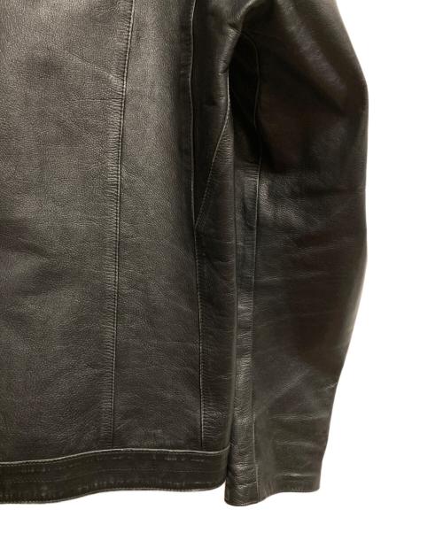 UNDERCOVER（アンダーカバー）UNDERCOVER (アンダーカバー) レザージャケット ブラック サイズ:SIZE 3の古着・服飾アイテム