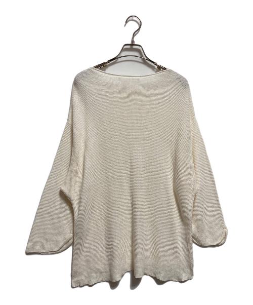 L'appartement（アパルトモン）L'appartement (アパルトモン) Linen Boat Neck Knit ホワイト サイズ:-の古着・服飾アイテム