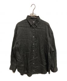 FRAMeWORK（フレームワーク）の古着「ライトフレンチリネンレギュラーシャツ」｜ブラック