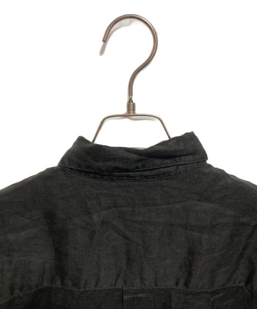 FRAMeWORK（フレームワーク）FRAMeWORK (フレームワーク) ライトフレンチリネンレギュラーシャツ ブラック サイズ:FREEの古着・服飾アイテム