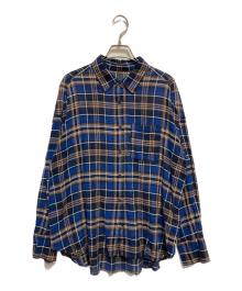 JOURNAL STANDARD relume（ジャーナルスタンダード レリューム）の古着「ヴィンテージチェックローンシャツ」｜ネイビー