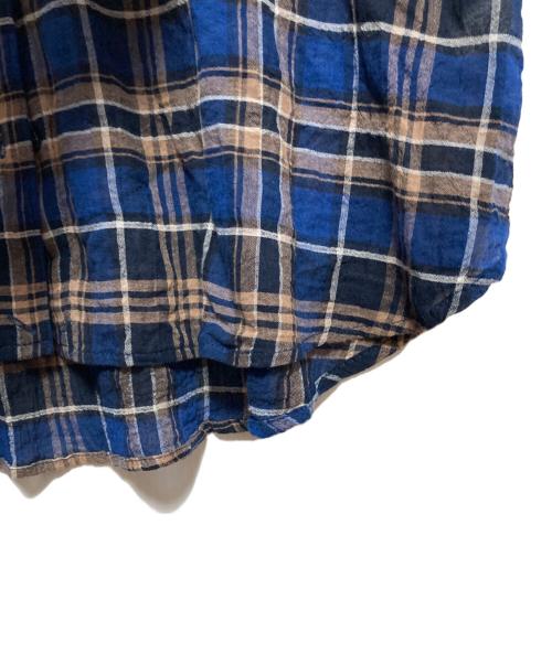 JOURNAL STANDARD relume（ジャーナルスタンダード レリューム）JOURNAL STANDARD relume (ジャーナルスタンダード レリューム) ヴィンテージチェックローンシャツ ネイビー サイズ:FREEの古着・服飾アイテム