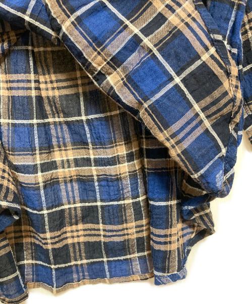 JOURNAL STANDARD relume（ジャーナルスタンダード レリューム）JOURNAL STANDARD relume (ジャーナルスタンダード レリューム) ヴィンテージチェックローンシャツ ネイビー サイズ:FREEの古着・服飾アイテム