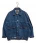 funda mine（ファンダマイン）の古着「UNISEX ビッグシルエットデニムジャケット」｜インディゴ