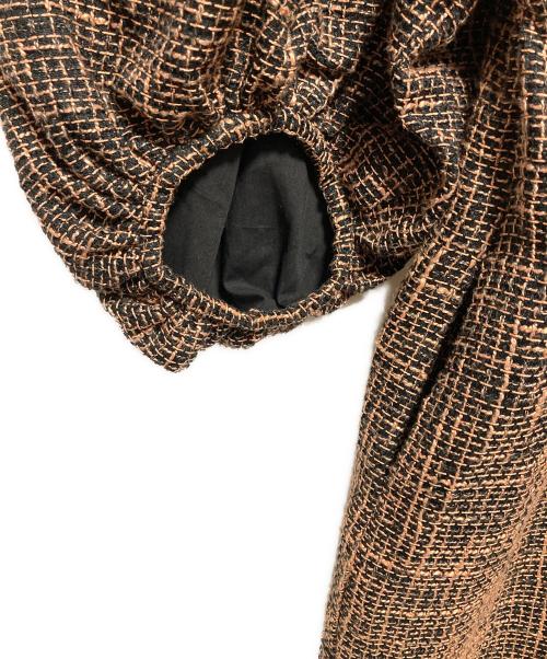 AKTE（アクテ）AKTE (アクテ) ツイードワンピース オレンジ サイズ:FREEの古着・服飾アイテム