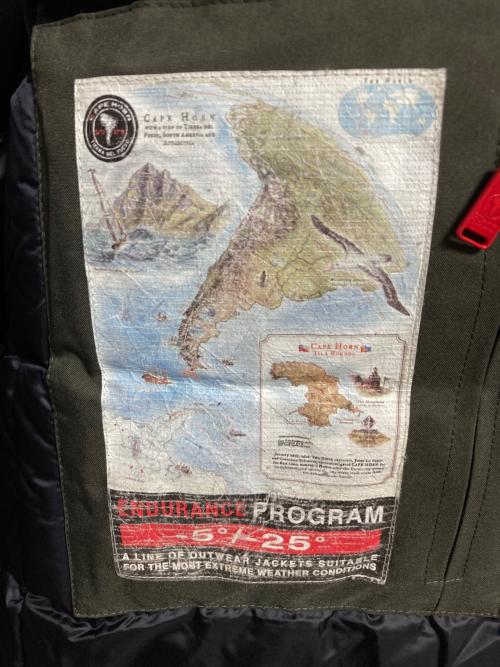 CAPE HORN（ケープホーン）CAPE HORN (ケープホーン) TAITAO ダウンコート オリーブ サイズ:46の古着・服飾アイテム