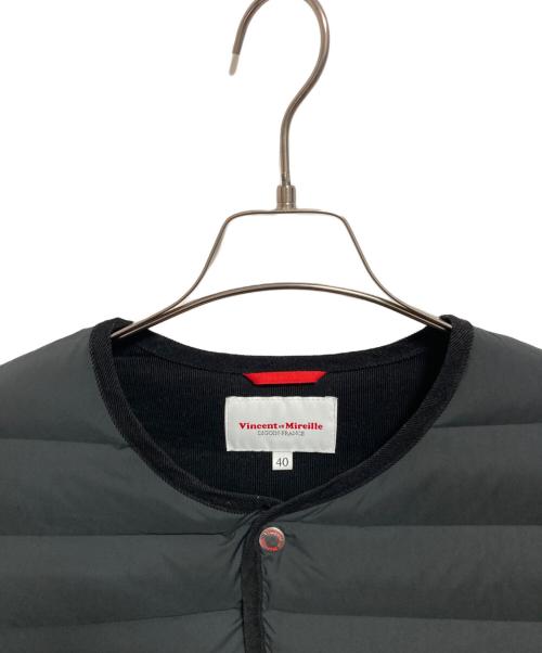 VINCENT ET MIREILLE（ヴァンソンエミレイユ）Vincent et Mireille (ヴァンソンエミレイユ) STITCHLESS DOWN CARDIGAN ブラック サイズ:40の古着・服飾アイテム
