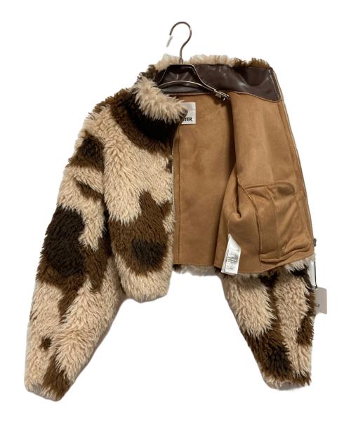 SLY（スライ）SLY (スライ) LIGHT CROP BOA ブルゾン ベージュ サイズ:FREEの古着・服飾アイテム